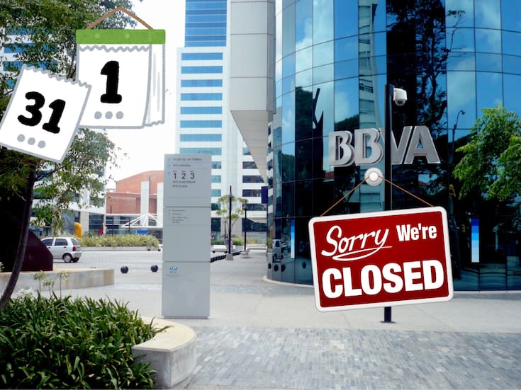 Bancos cerrarán este jueves 1 de enero de 2026; asociación da a conocer calendario de días feriados 2026