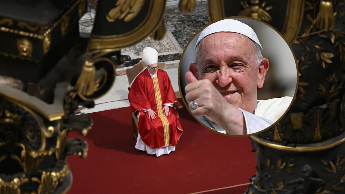 El papa Francisco sorprendió con su presencia en la Basílica de San Pedro el sábado de gloria del 20 de abril del 2025. | Crédito: AP