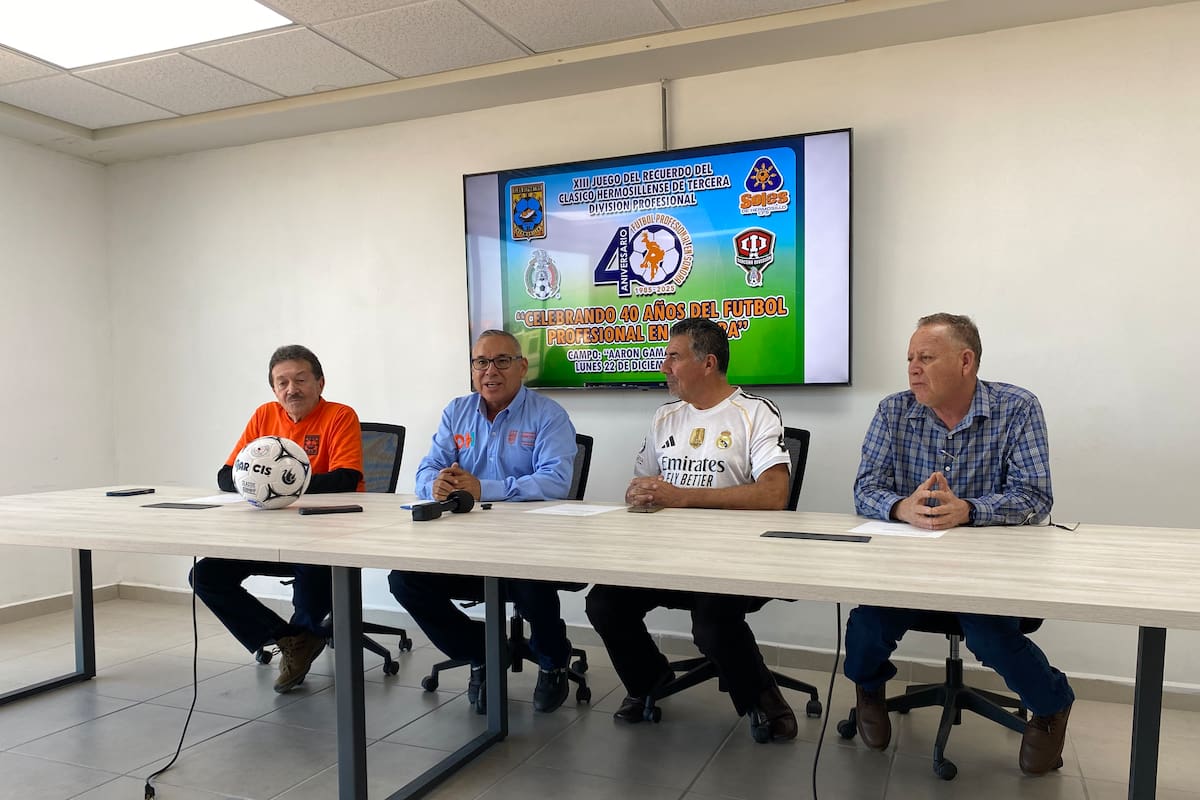 Seris y Soles celebran 40 años de futbol profesional en Sonora
