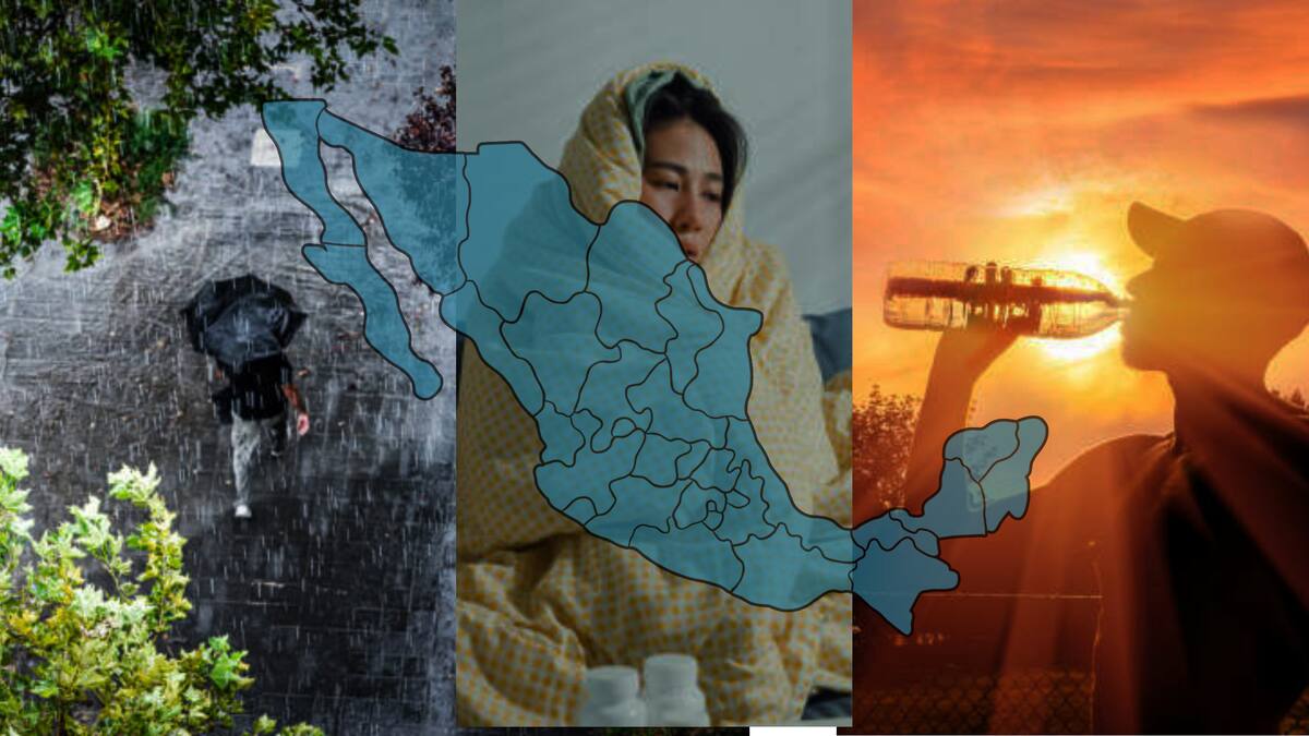 Clima en México con lluvias, mucho frío y mucho calor en diferentes zonas. Foto: Especial