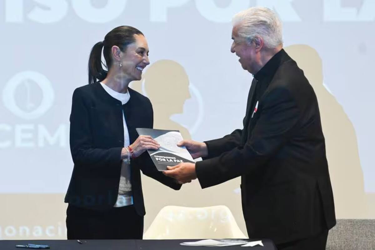 La Iglesia Católica pide a Sheinbaum continuar con los Compromisos por la Paz