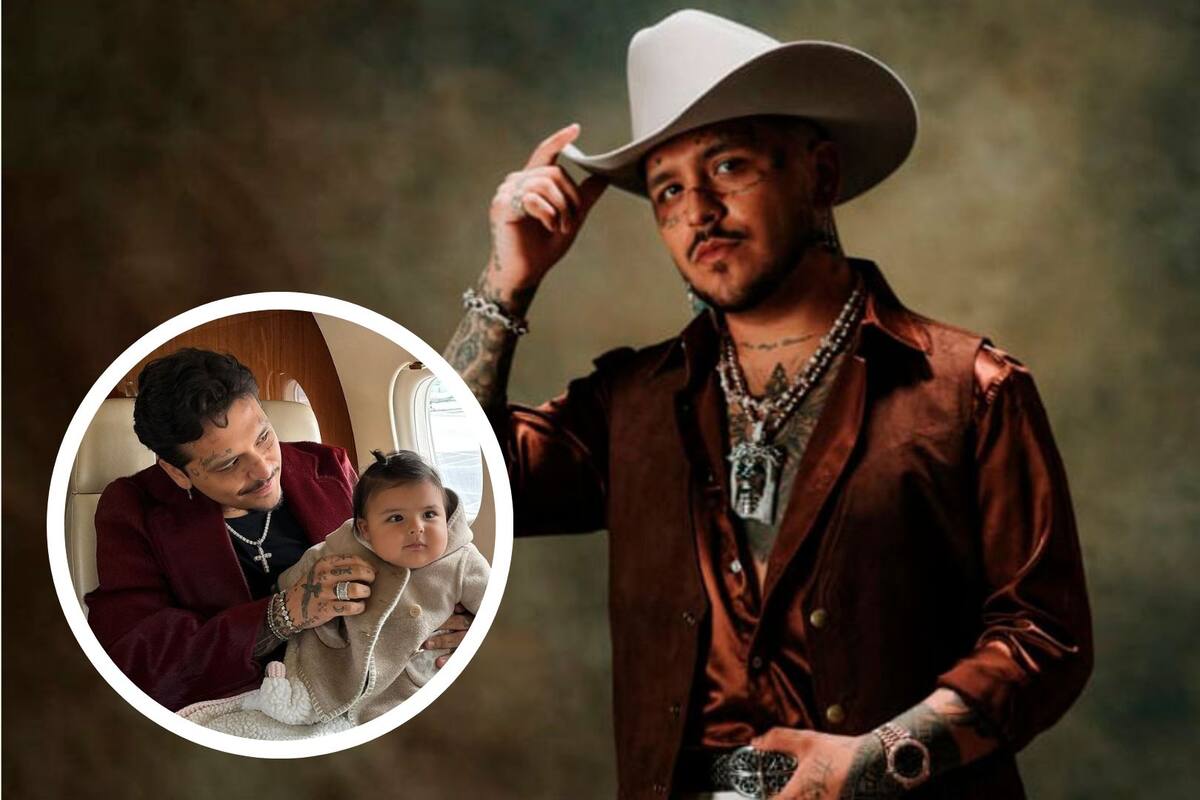 “Contigo, el cielo me dieron”: La canción que Christian Nodal dedicó a su hija Inti