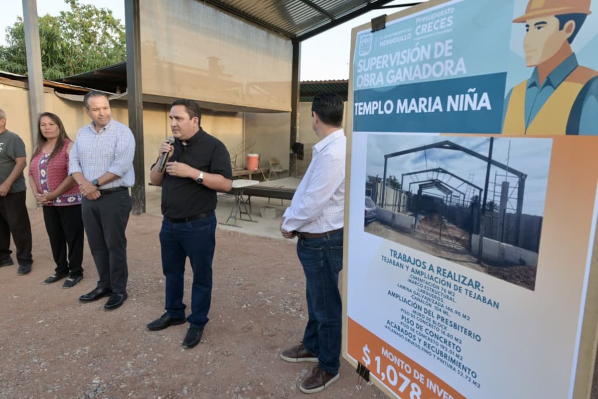 Vecinos de la colonia Mártires de Cananea impulsaron el proyecto a través del Presupuesto Creces con más de mil votos.