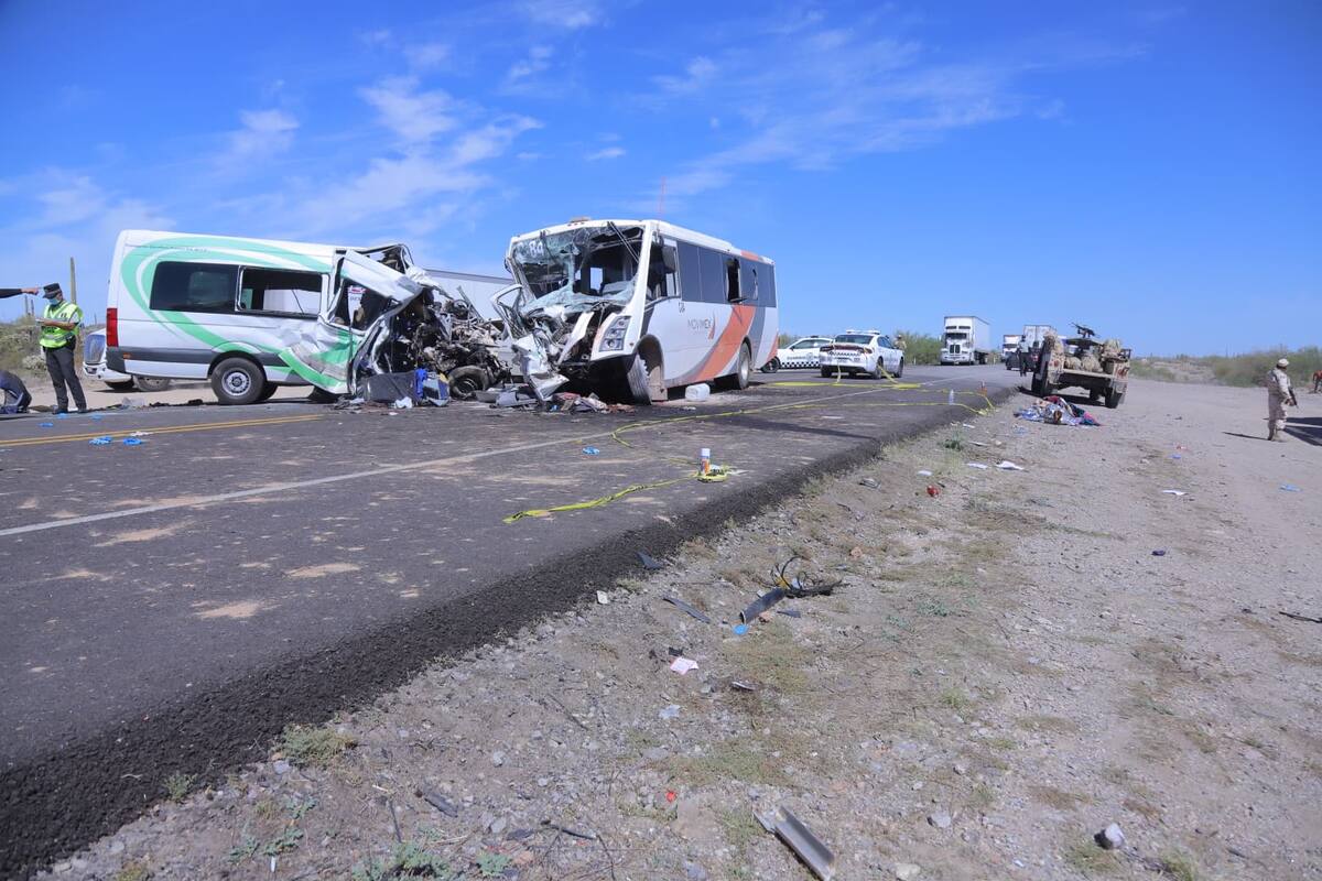 13 están estables y uno grave, dice Minera Penmont sobre accidentados en vía de Caborca