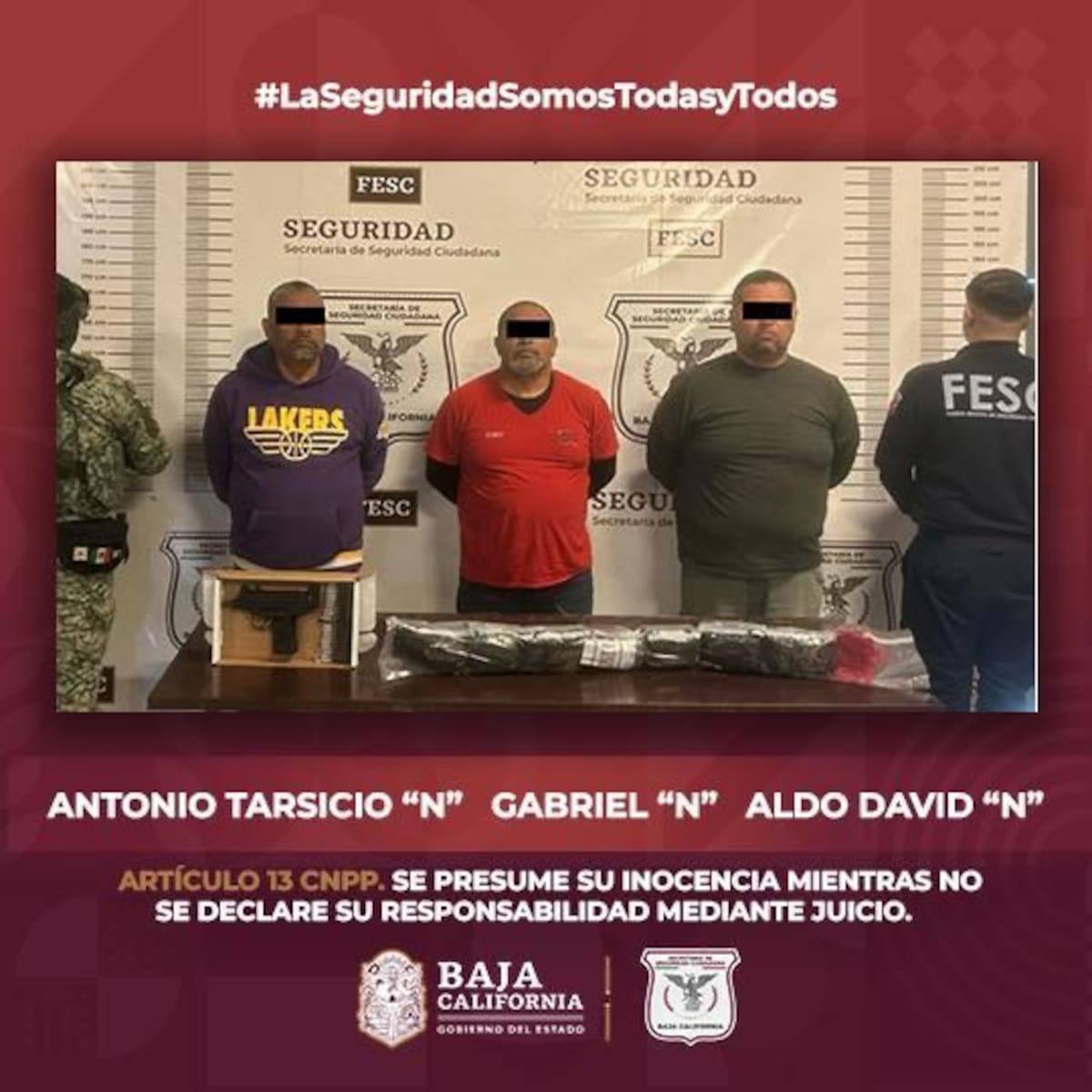 en la ciudad fronteriza de Tijuana, se detuvo en la colonia Pórticos de San Antonio a tres hombres identificados l Foto: Cortesía