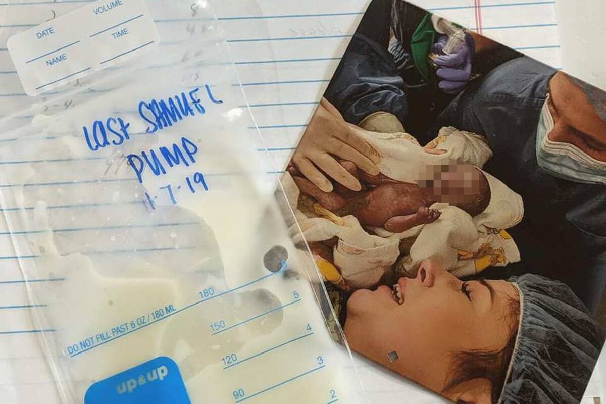 Madre decide donar su leche tras la muerte de su bebé