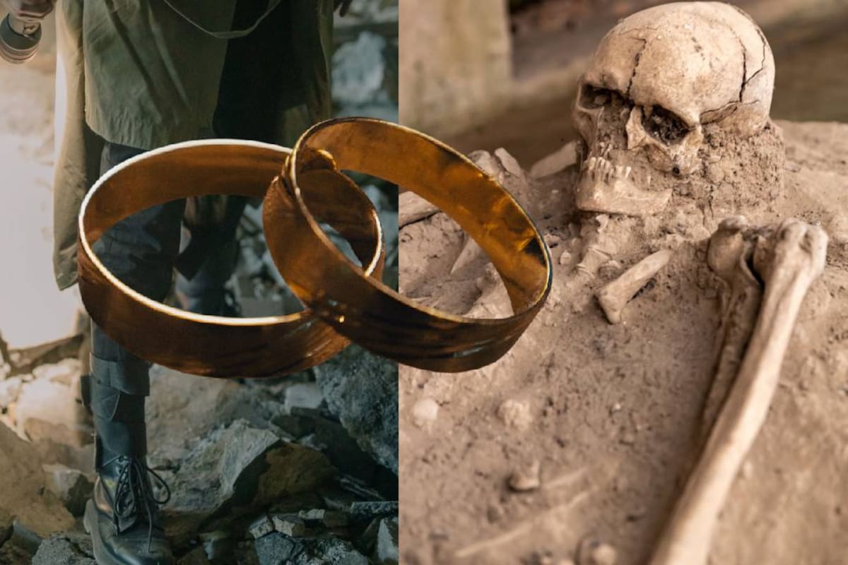 Dos anillos de oro de hace 2 mil años junto a un esqueleto, encuentran arqueólogos en Tailandia; también aparecieron fragmentos de tambores, restos humanos, recipientes, joyas y objetos relacionados con entierros