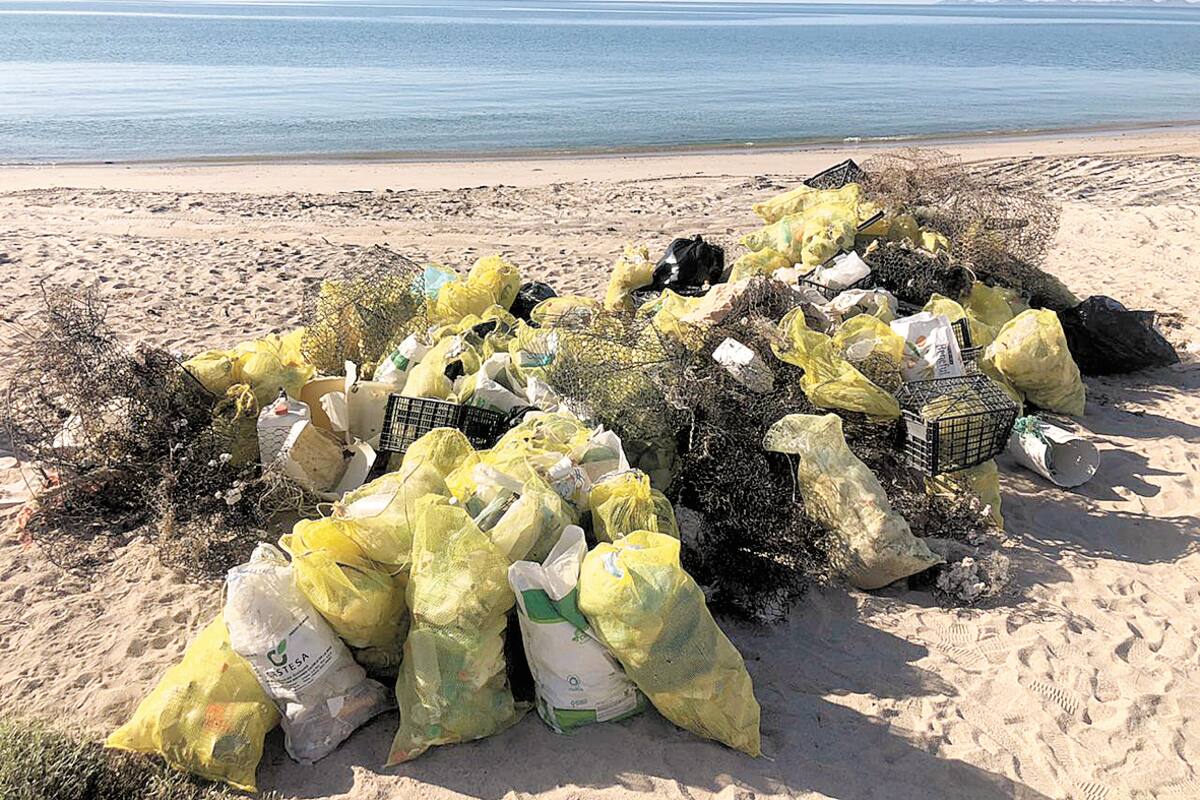 Más de una tonelada de basura retiran de playas de Santa Rosa y Bahía de Kino