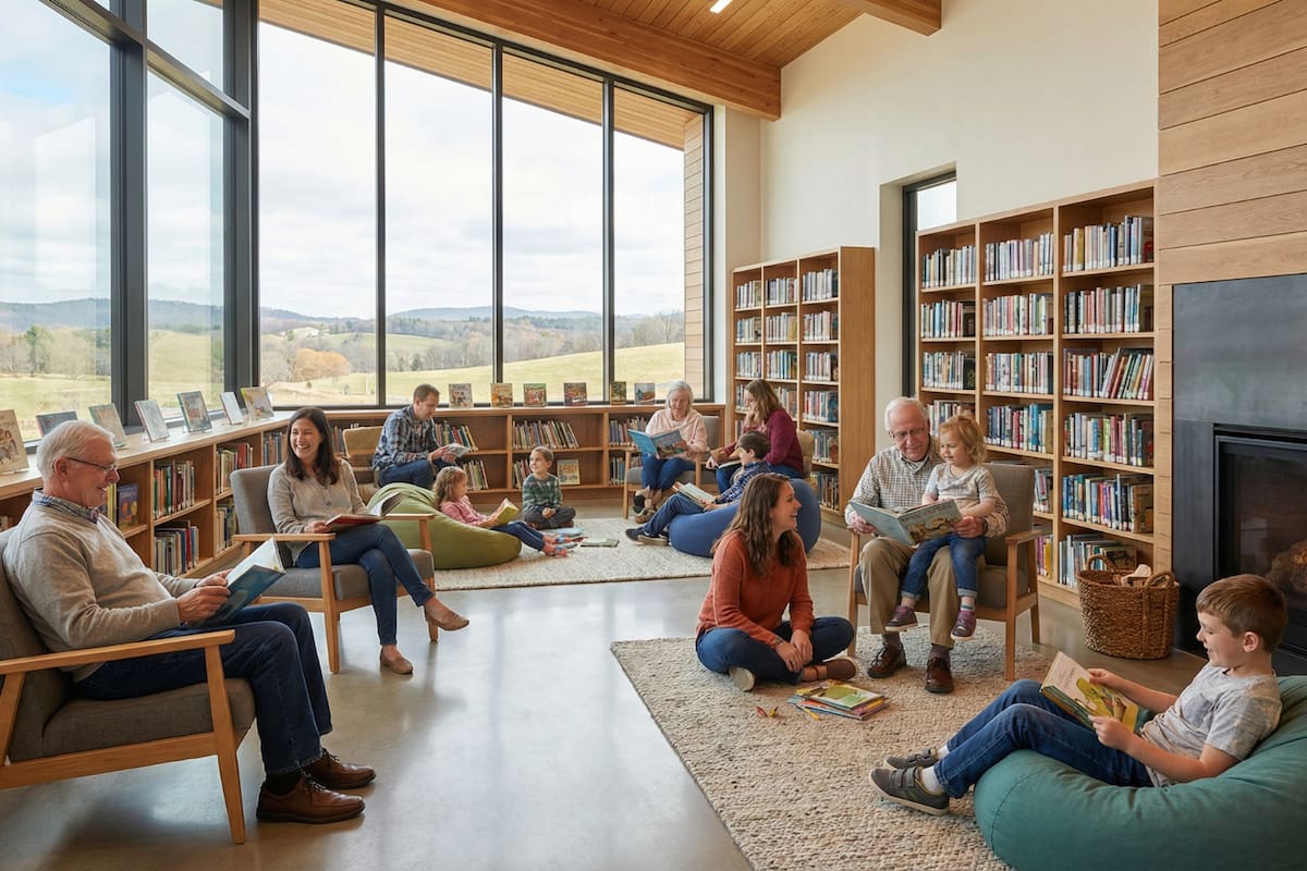 Donación anónima de 4.6 millones de dólares permite abrir la primera biblioteca pública en Frontenac y transforma la vida cultural de la comunidad