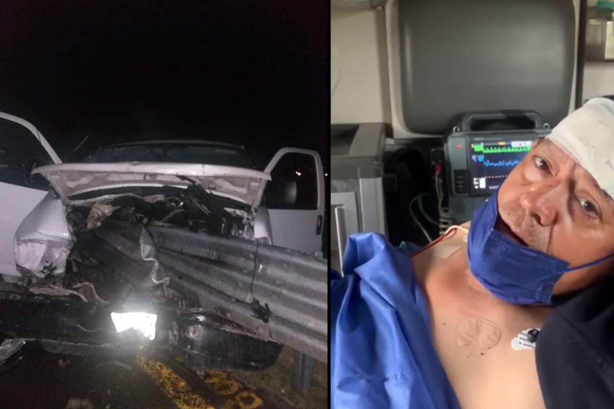 Los Cadetes de Linares sufren terrible accidente automovilístico; Homero Guerrero Jr. fue hospitalizado