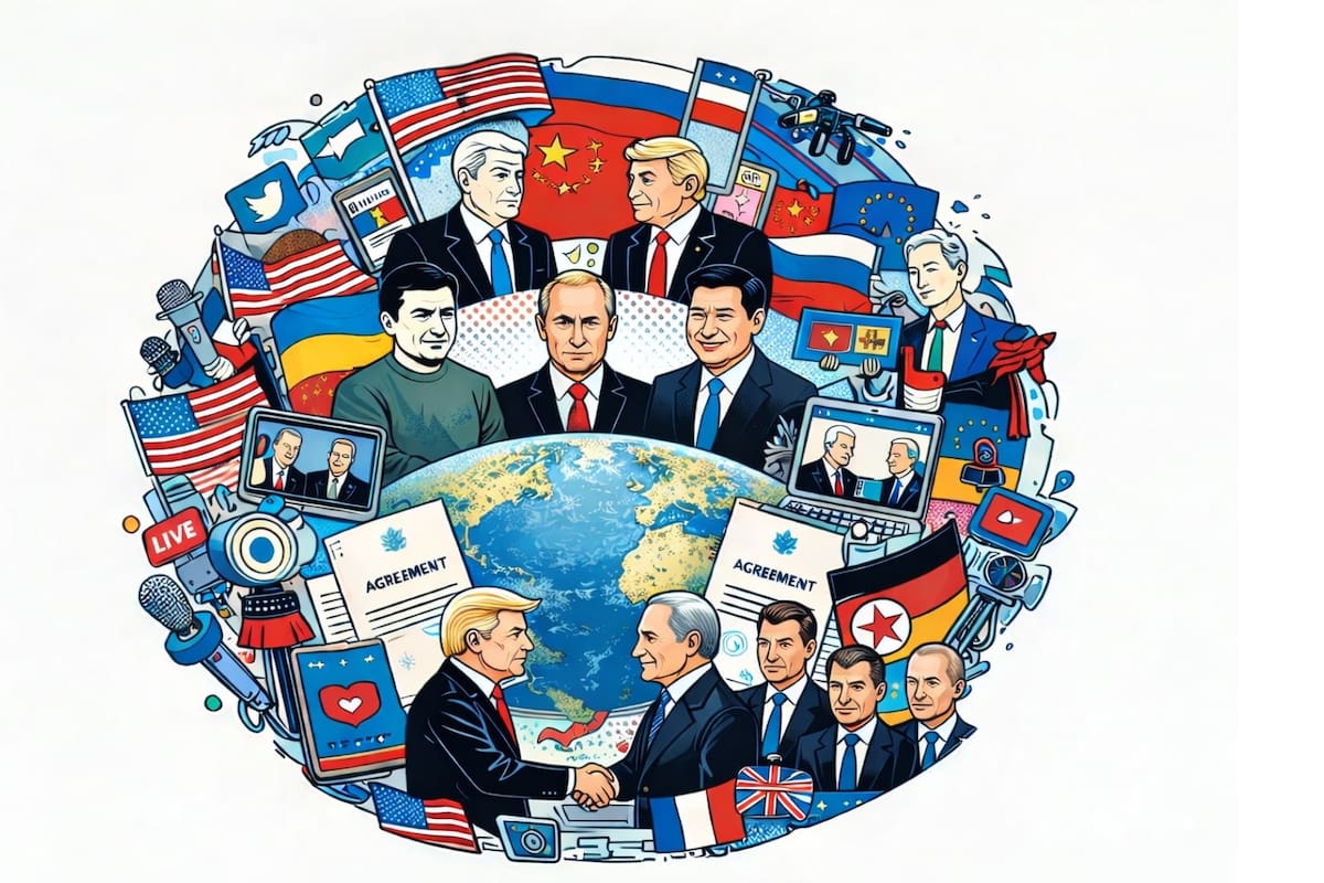 Cómo 2025 rompió las reglas de la diplomacia tradicional y convirtió las negociaciones globales en un espectáculo político seguido en tiempo real por millones de personas en todo el mundo