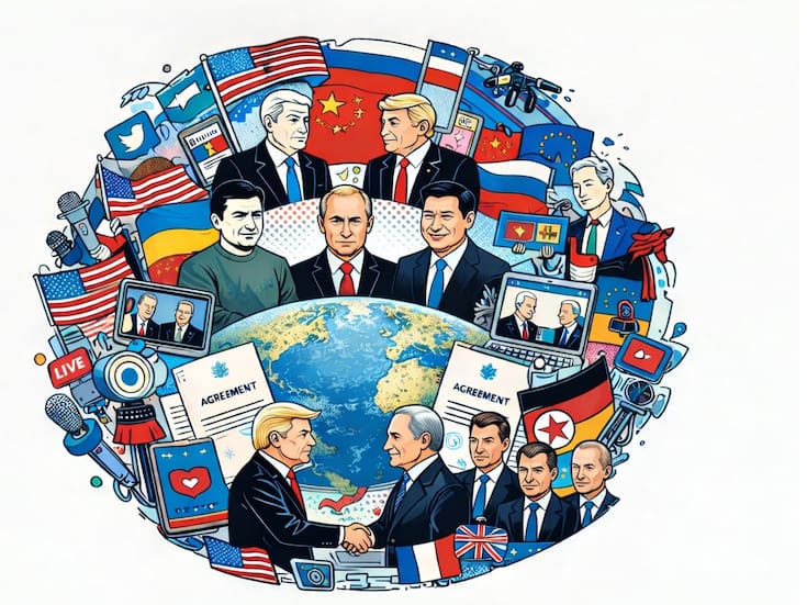 Cómo 2025 rompió las reglas de la diplomacia tradicional y convirtió las negociaciones globales en un espectáculo político seguido en tiempo real por millones de personas en todo el mundo