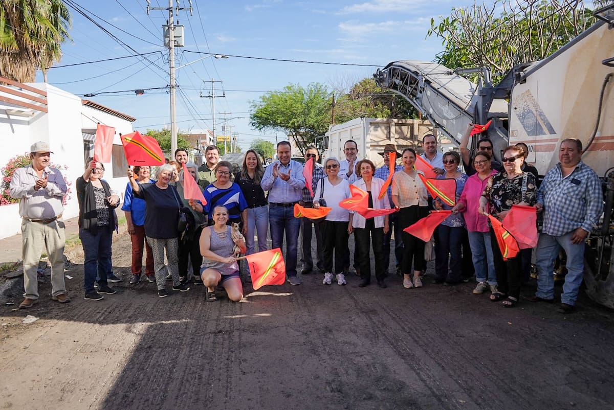 Vecinos del área participaron en el arranque de la obra junto a autoridades.
