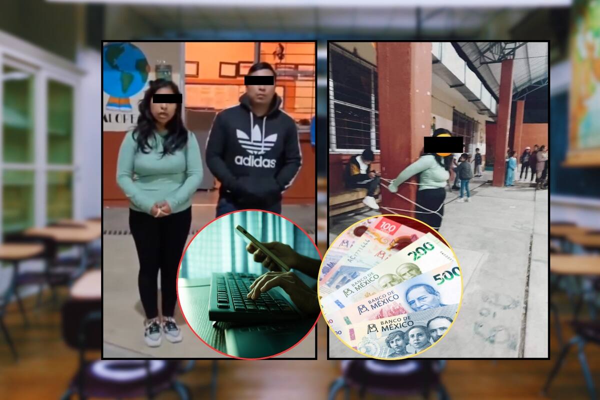 VIDEO: Padres de familia amarran a tesorera de escuela y a su esposo por robarse casi 90 mil pesos de los fondos para mejorar el plantel en Chiapas