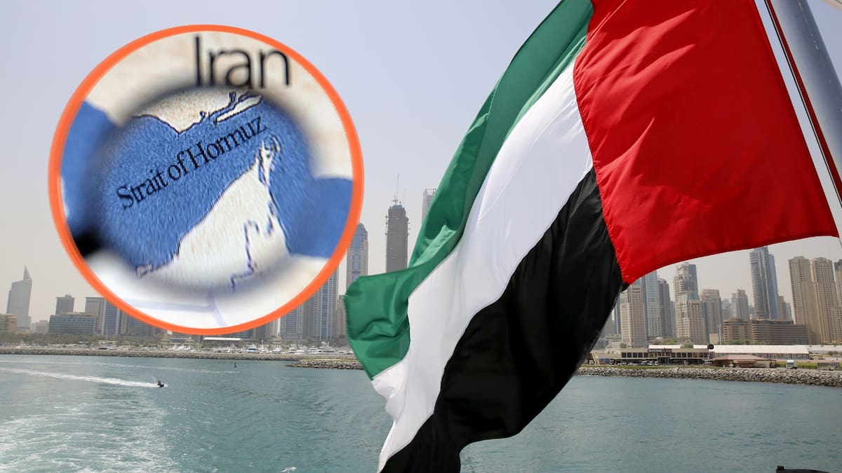 Emiratos Árabes Unidos respaldará iniciativas lideradas por Estados Unidos para garantizar la seguridad en el estrecho de Ormuz tras su bloqueo. /Reuters/Canva