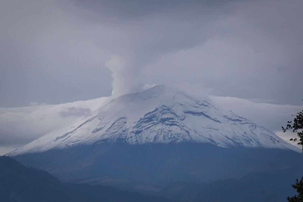 Las impresionantes fotos del volcán Popocatépetl e Iztaccíhuatl nevado