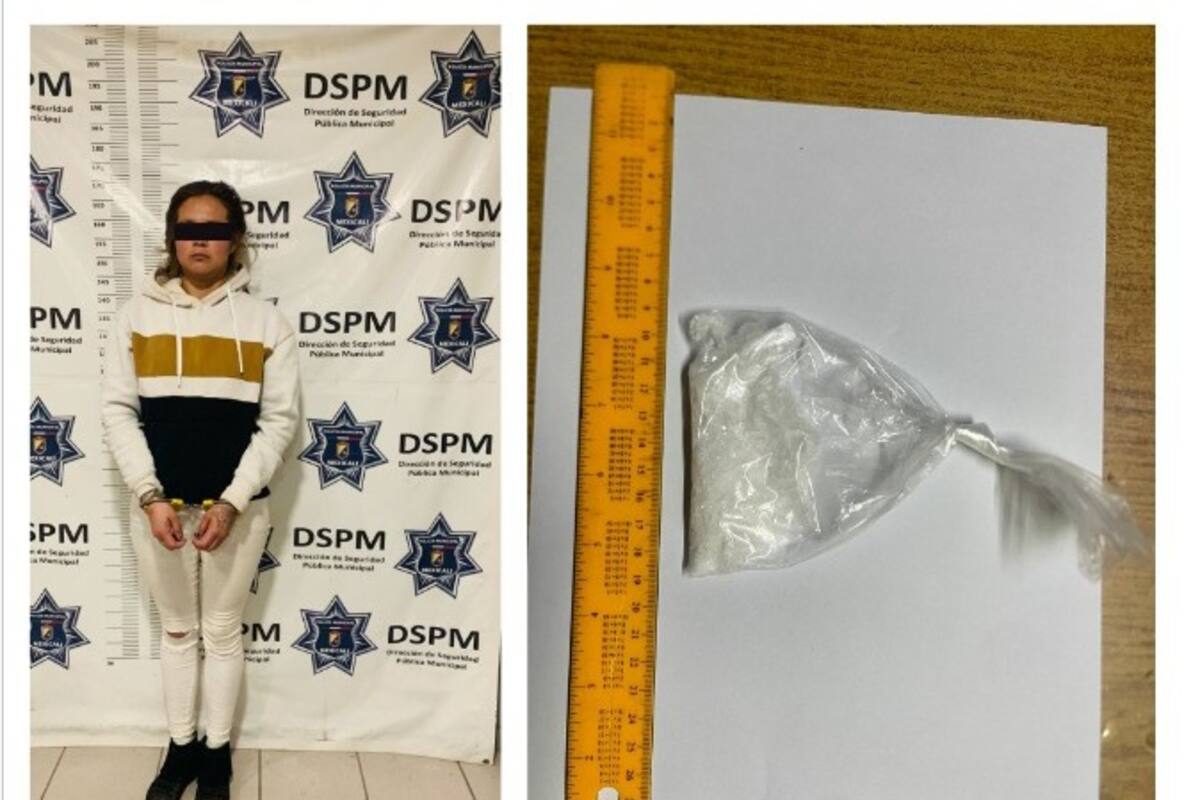 Joven es detenida en posesión de 40 dosis de metanfetamina en el valle