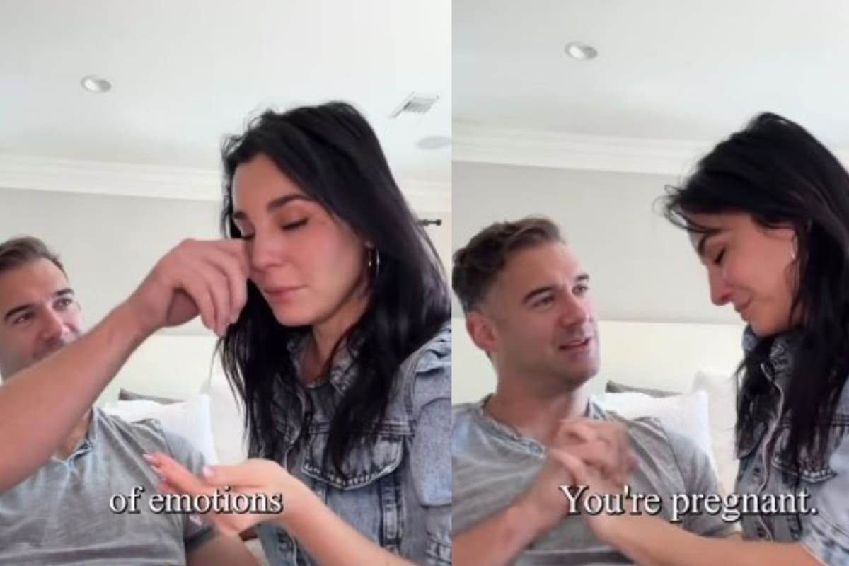 Martha Higareda comparte video del momento en que se enteró que está embarazada, no pudo contener las lágrimas