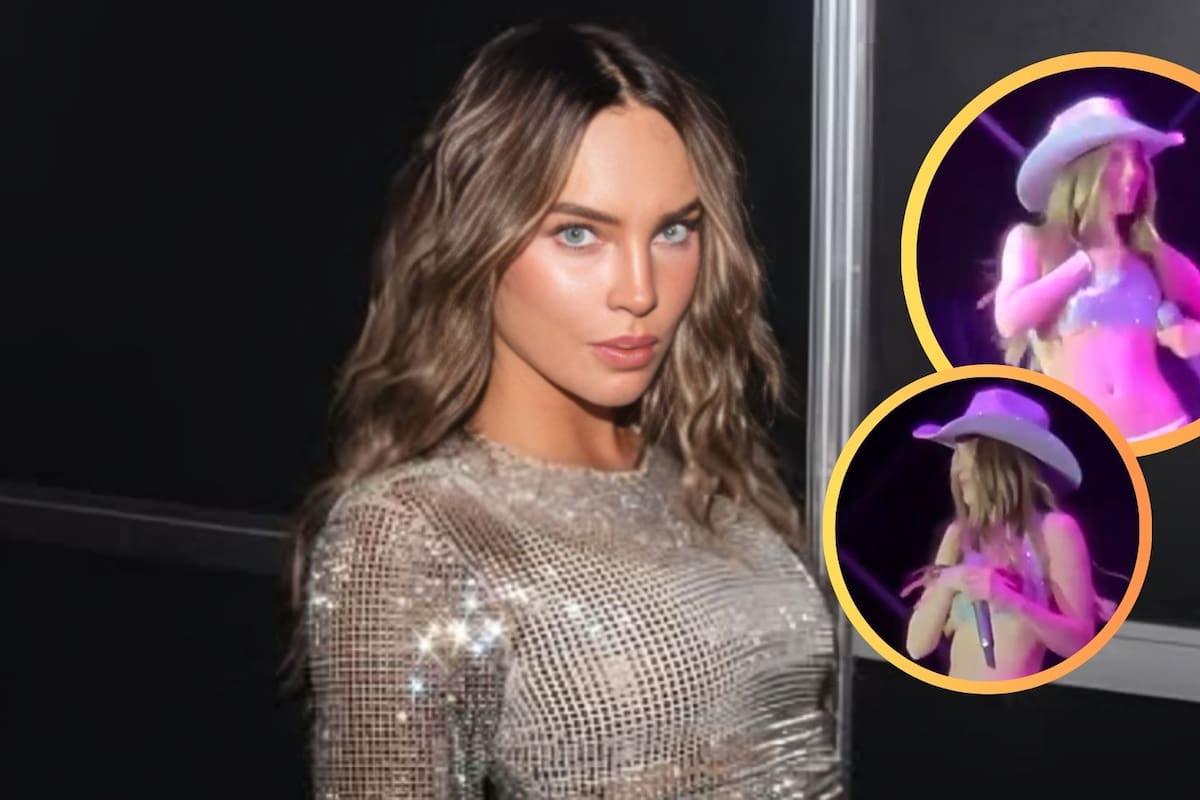 Belinda casi “enseña de más” durante su show en Querétaro