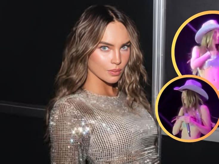 Belinda casi “enseña de más” durante su show en Querétaro