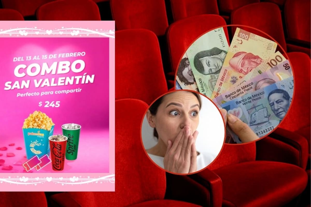 Este es el combo de Cinépolis que te puede sacar del apuro este 14 de febrero: incluye boletos, palomitas y refrescos por menos de 250 pesos