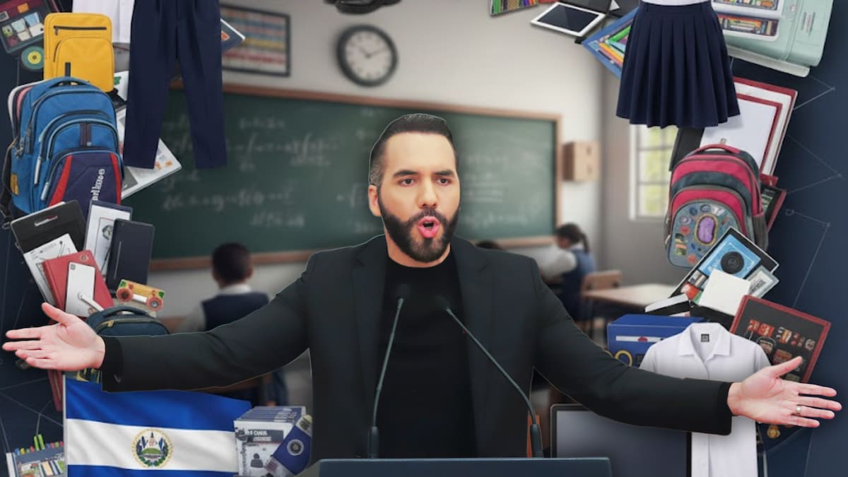 Mientras en México más de 6 millones de menores no asisten a la escuela, en El Salvador el gobierno entregará kits escolares con uniforme, zapatos, cuadernos, útiles y computadoras o tablets a estudiantes de educación básica