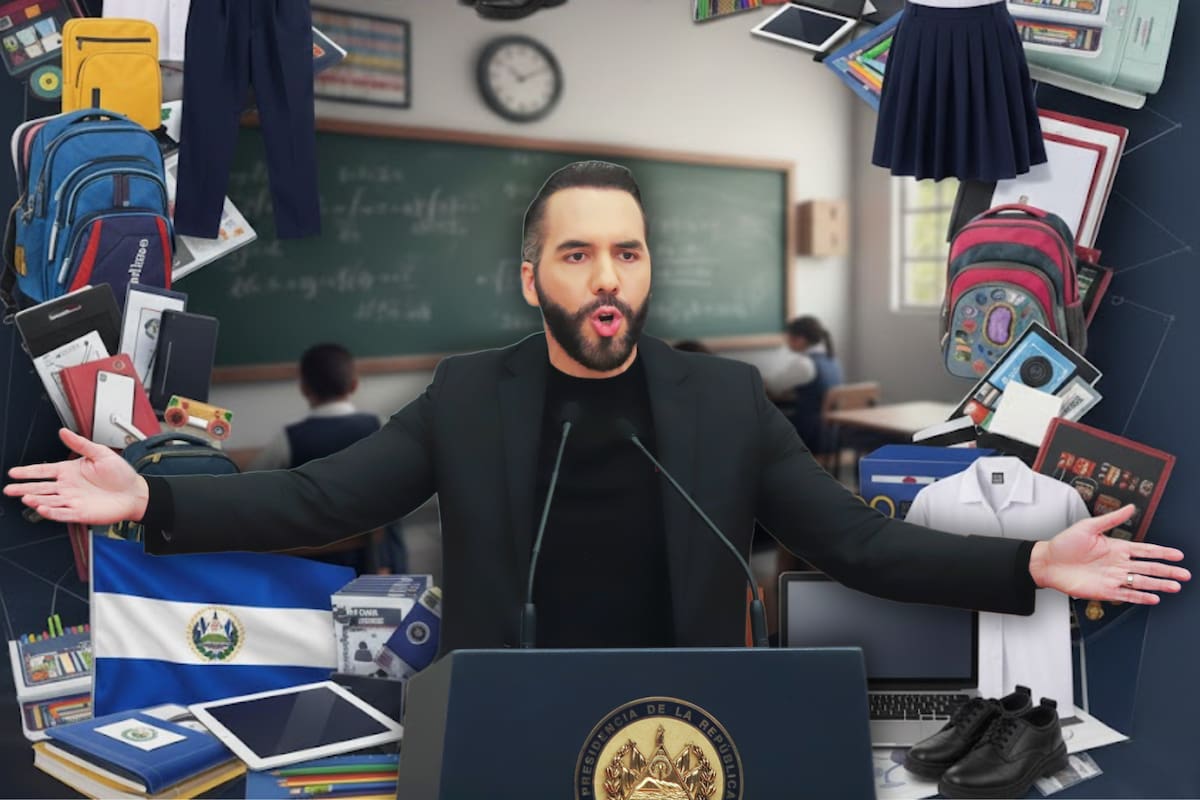 Mientras en México más de 6 millones de menores no asisten a la escuela, en El Salvador el gobierno entregará kits escolares con uniforme, zapatos, cuadernos, útiles y computadoras o tablets a estudiantes de educación básica