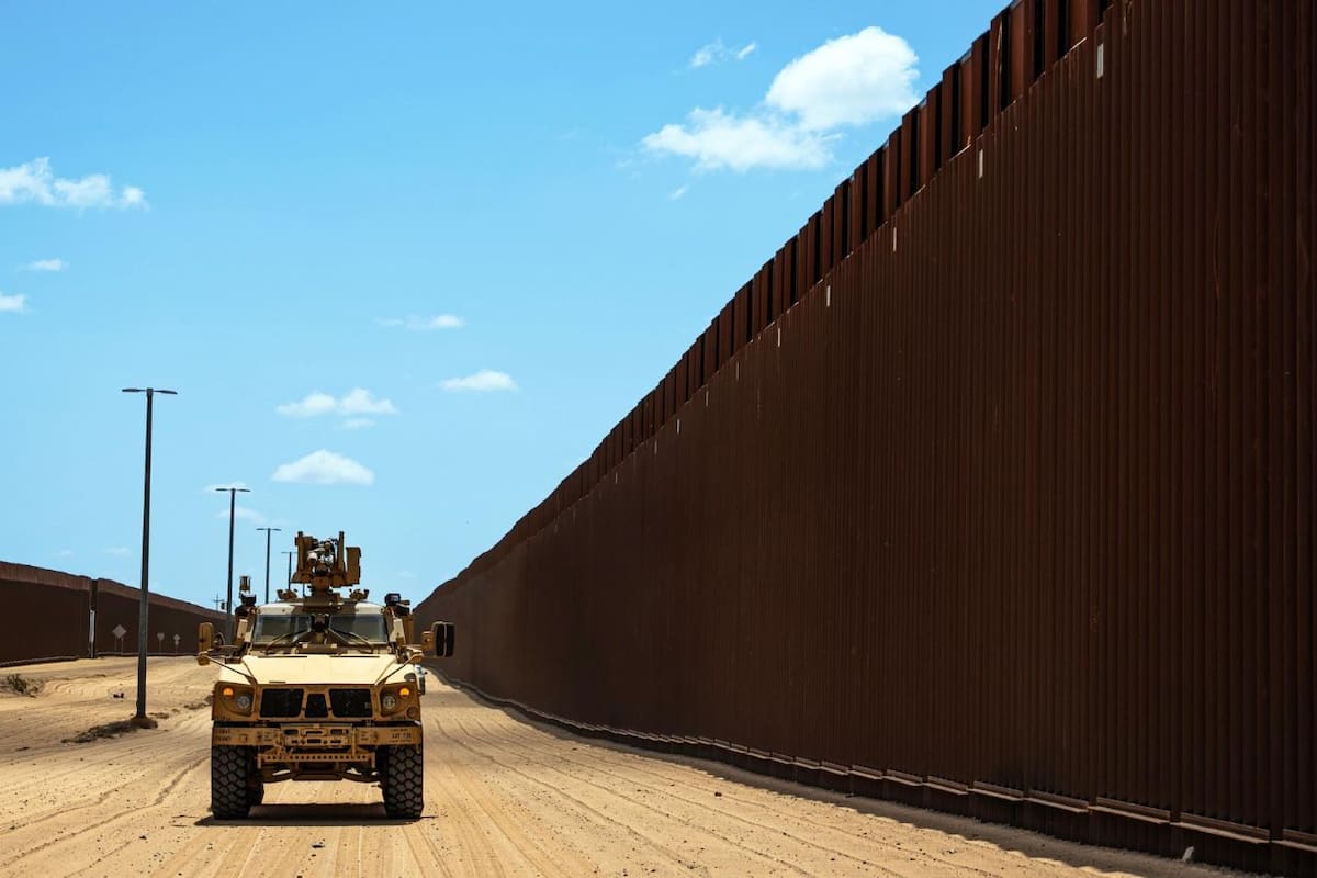 El Pentágono informó sobre la creación de dos nuevas zonas militares en la frontera de Estados Unidos y México como medida disuasoria del cruce ilegal. | Crédito: U.S. Department of Defense