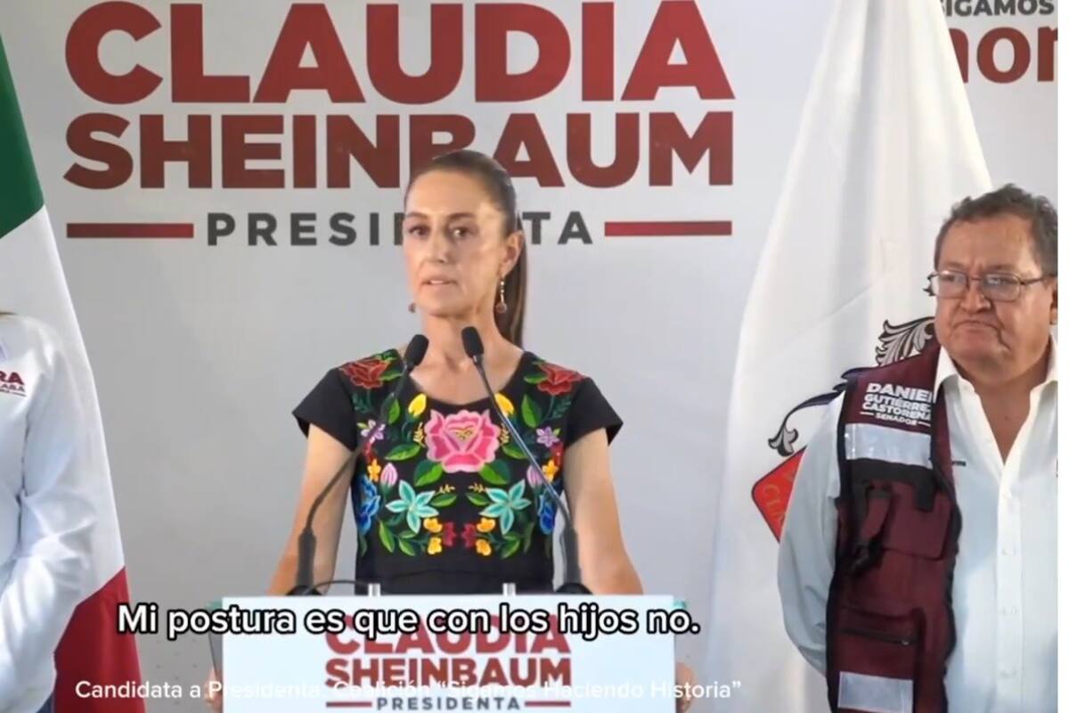 Claudia Sheinbaum rechaza la politización de la familia en campañas electorales