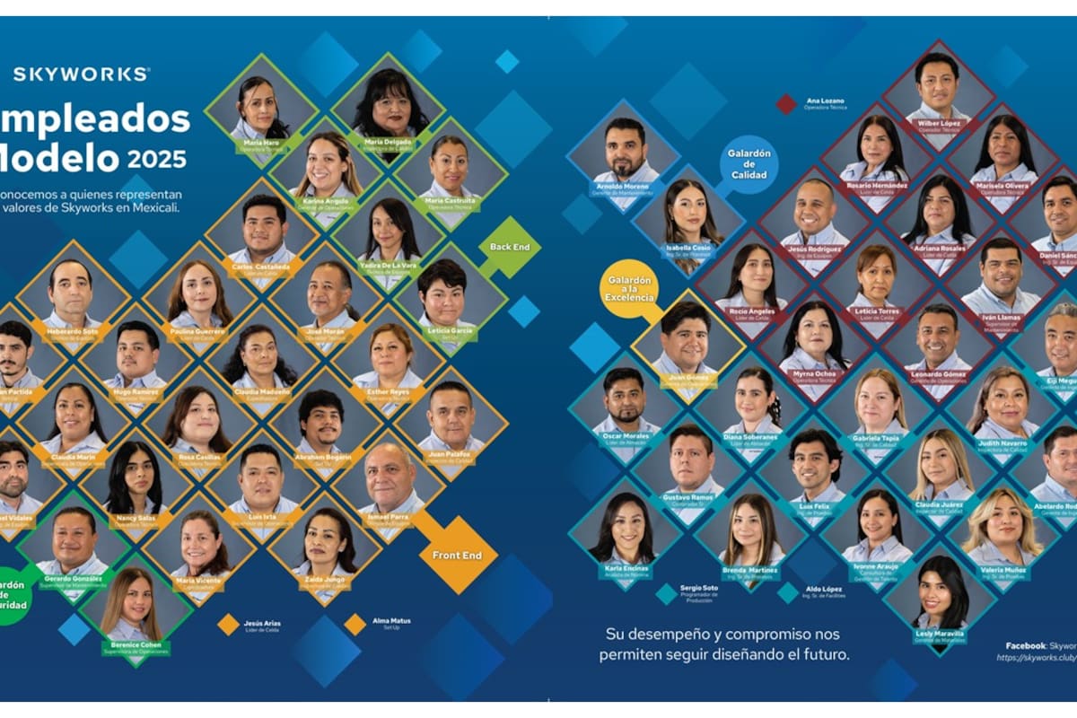 Skyworks Mexicali reconoce a 60 colaboradores destacados por su compromiso, liderazgo y contribución