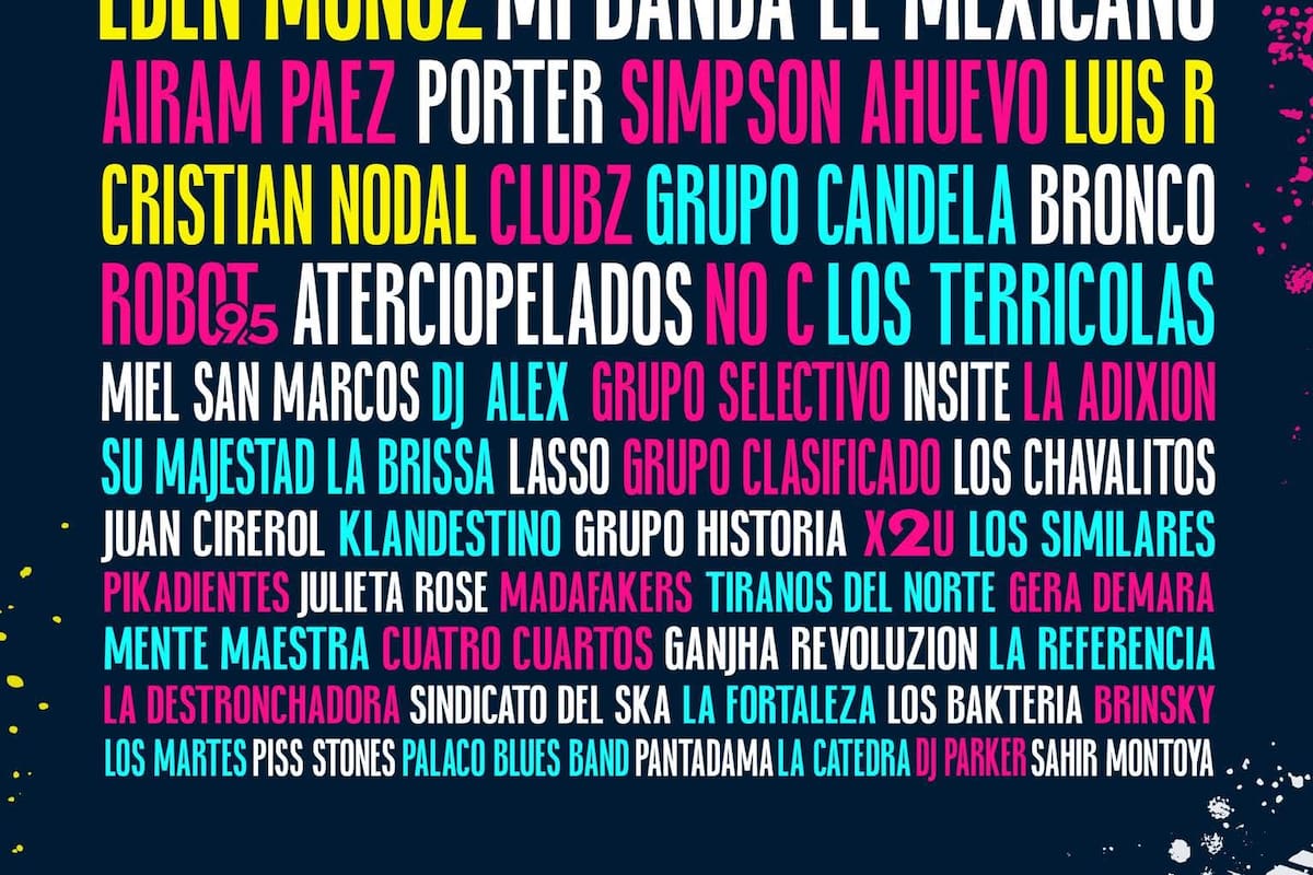 Este es el cartel de artistas para las Fiestas del Sol 2025