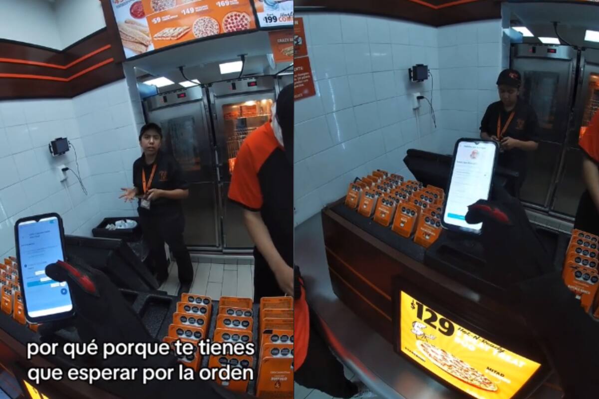 Repartidor de Didi Food se pelea con gerente de Little Caesars: ¡no le quisieron dar la pizza!