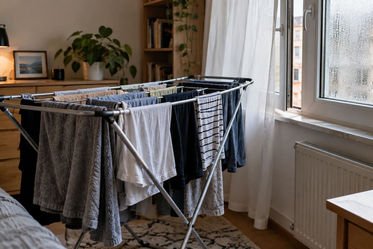 Secar ropa dentro de casa puede elevar la humedad y provocar condensación en las ventanas: Qué revisar y cómo ventilar mejor el espacio para evitar que el problema se repita
