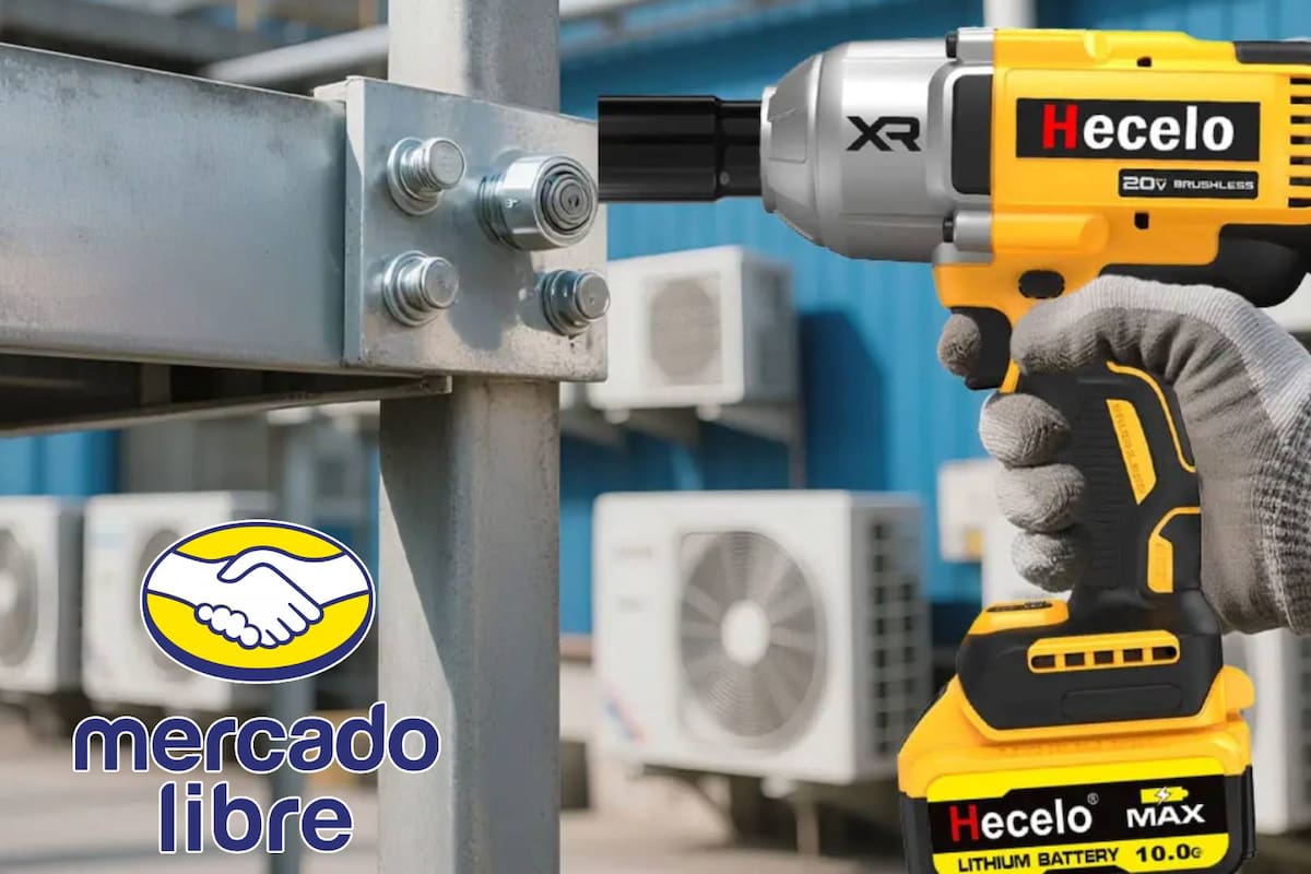 Mercado Libre rebaja 64% el precio de un kit de llave de impacto Hecelo, que afloja birlos automotrices y ofrece envío gratuito
