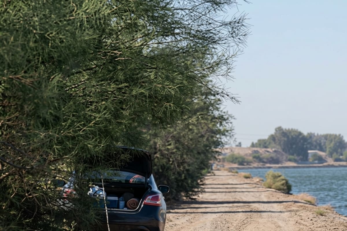 Buscan a joven que cayó a una presa mientras pescaba en el Valle de Mexicali