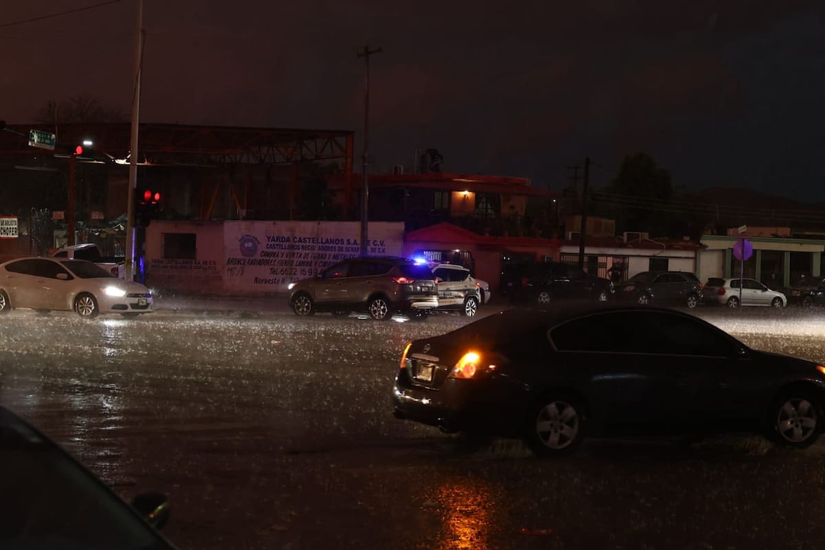 Colonia Sahuaro registra 46.5 milímetros de lluvia, el mayor acumulado en Hermosillo durante la tormenta