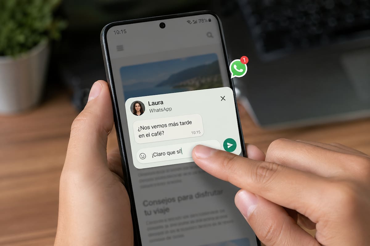 WhatsApp prueba función para leer y responder mensajes sin abrir conversaciones; estos celulares serían los compatibles