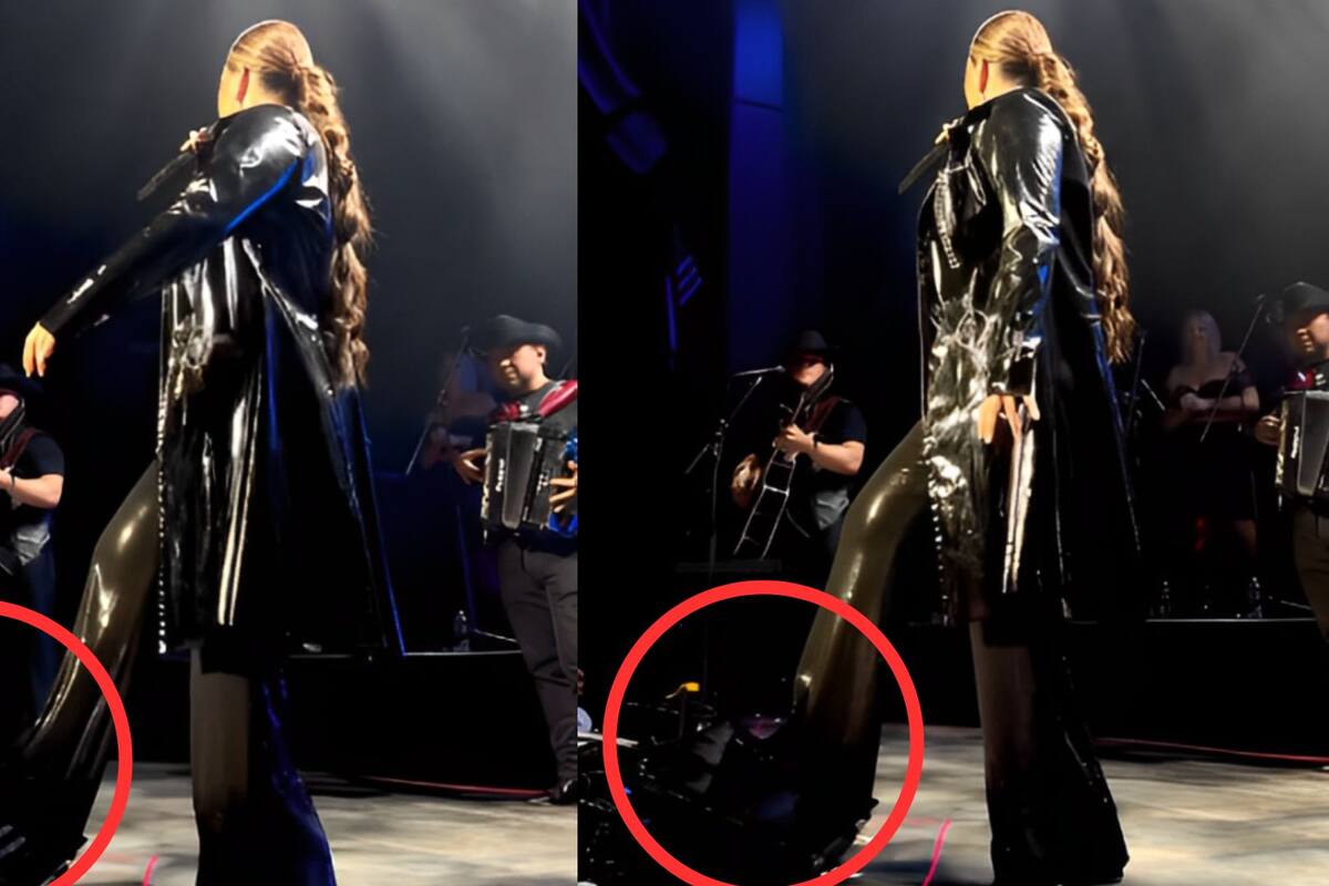 ¿Accidente o molestia?: Yuridia rompe una pantalla durante su concierto