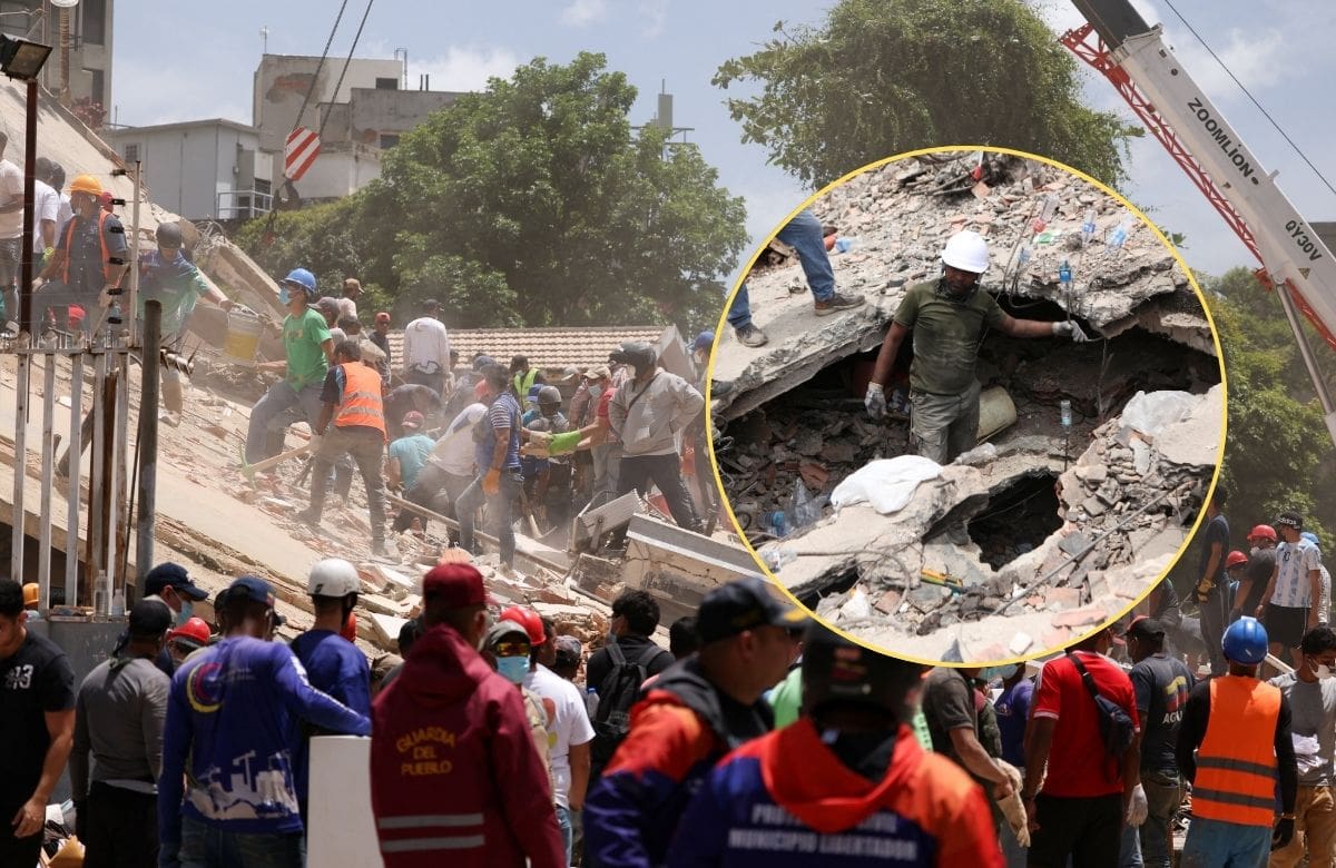 Moisés fue rescatado con vida entre los escombros en La Guaira, Venezuela, después de que su hermana de 11 años guiara a los rescatistas antes de morir junto a su madre. | Foto: Xinhua