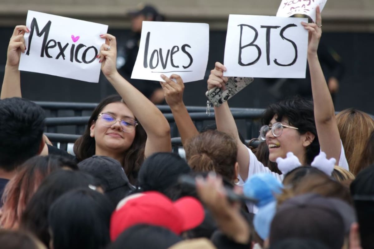 Las primeras ARMYs ya pintan de morado el Estadio GNP previo al concierto de BTS en México