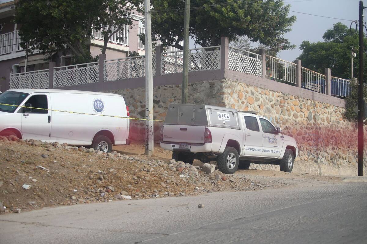La zona quedó acordonada y a cargo de la FGE.