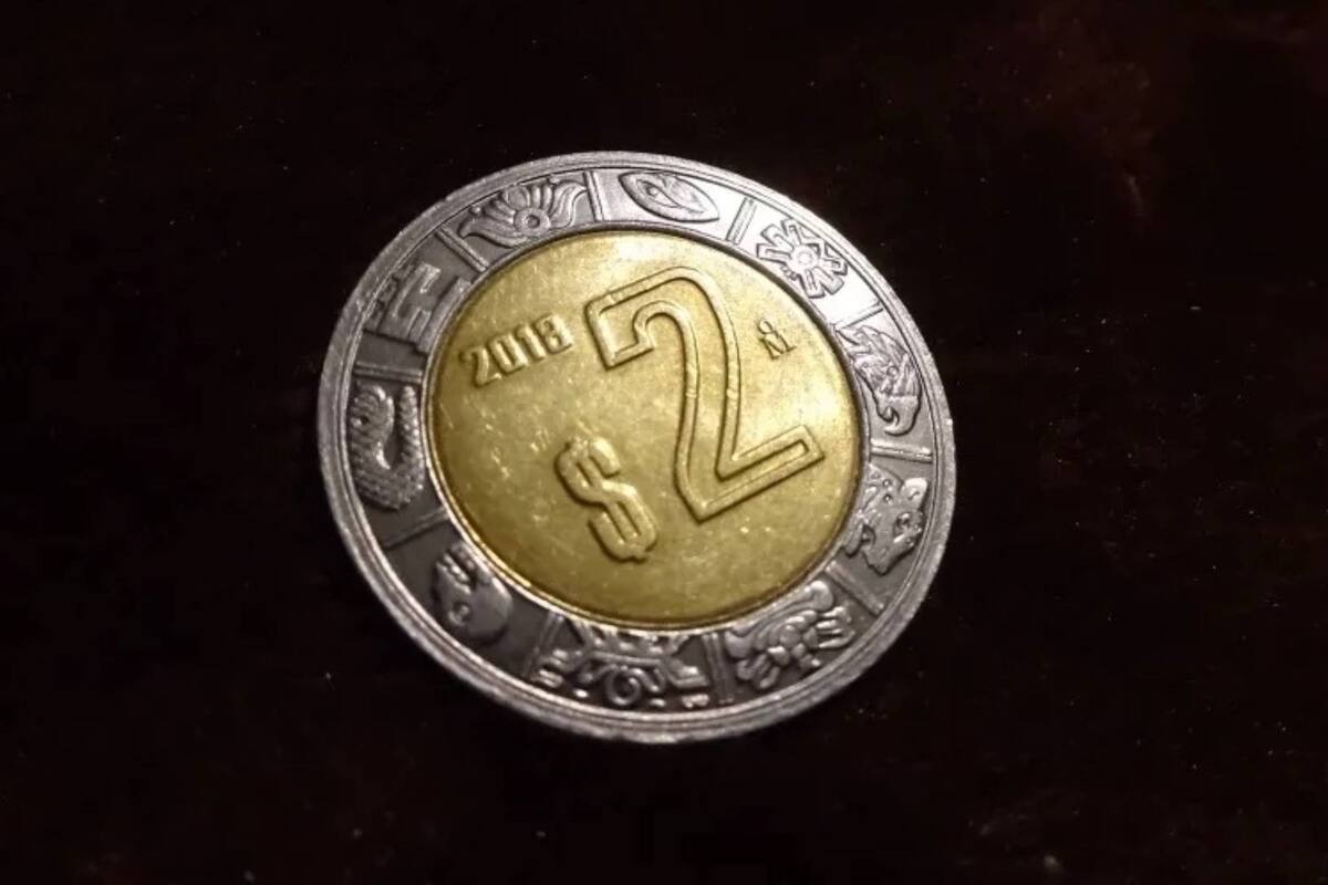 Por un curioso error de fabricación, esta moneda de 2 pesos se vende por 25 mil en internet