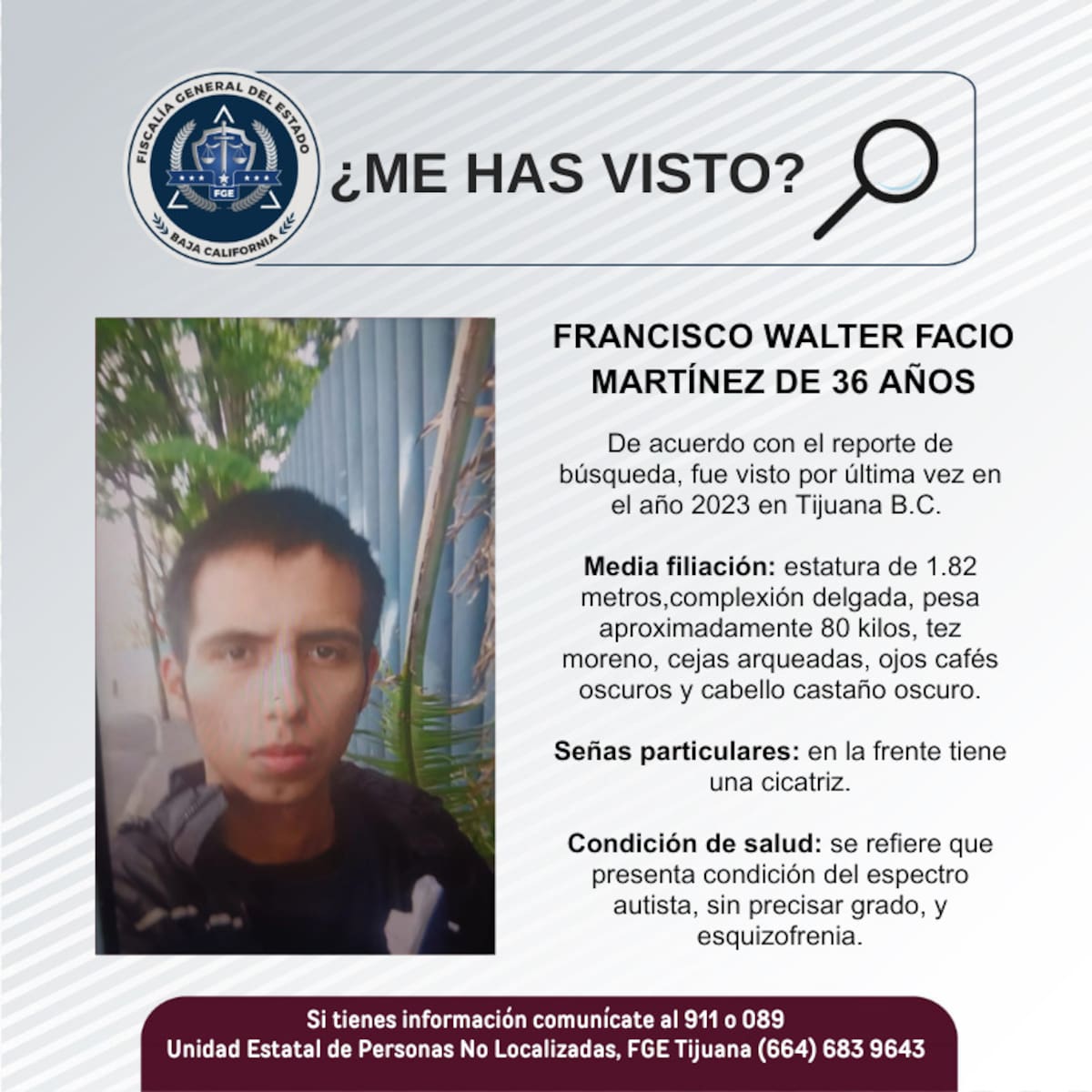 Fue visto por última vez en el año 2023.