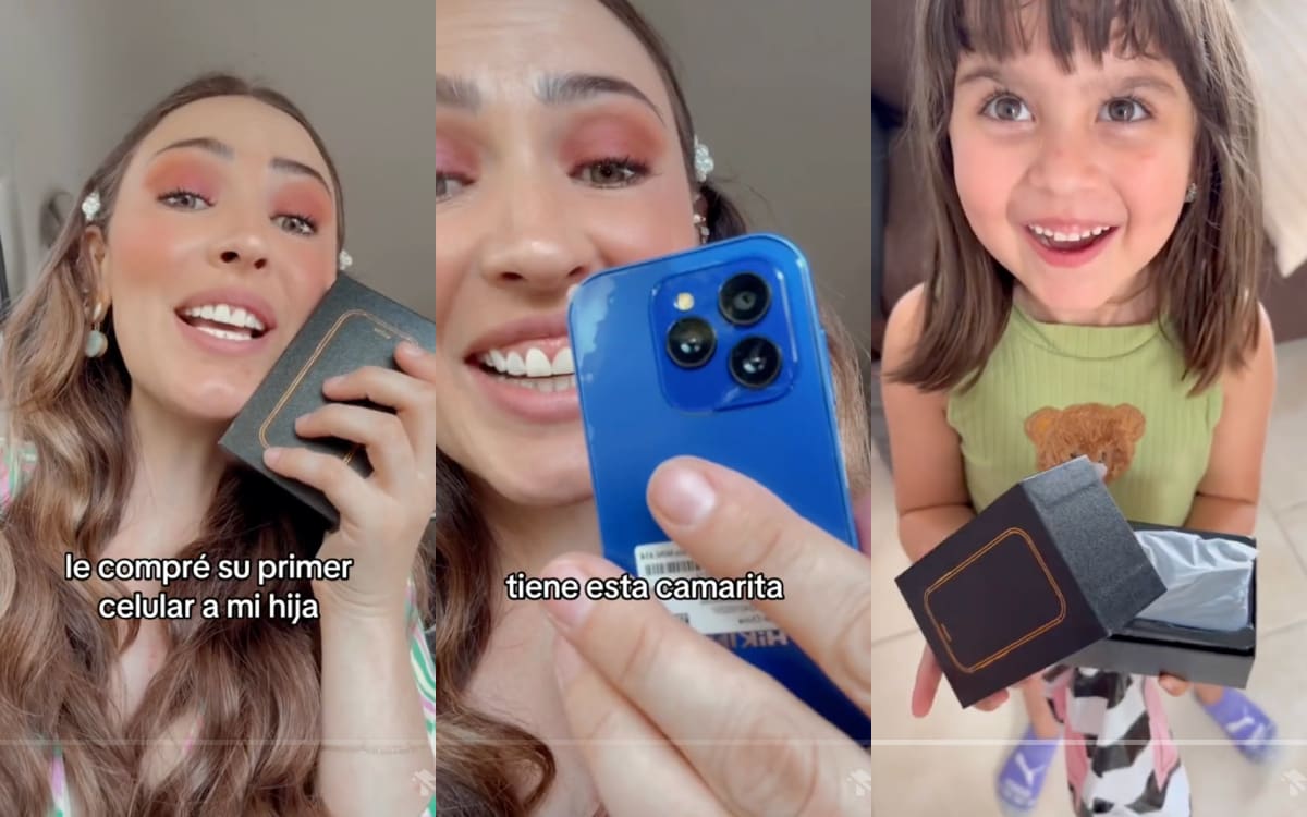 ¿Celular a los 5 años? El regalo de una madre genera controversia en internet | CRÉDITOS: @alecompean.m