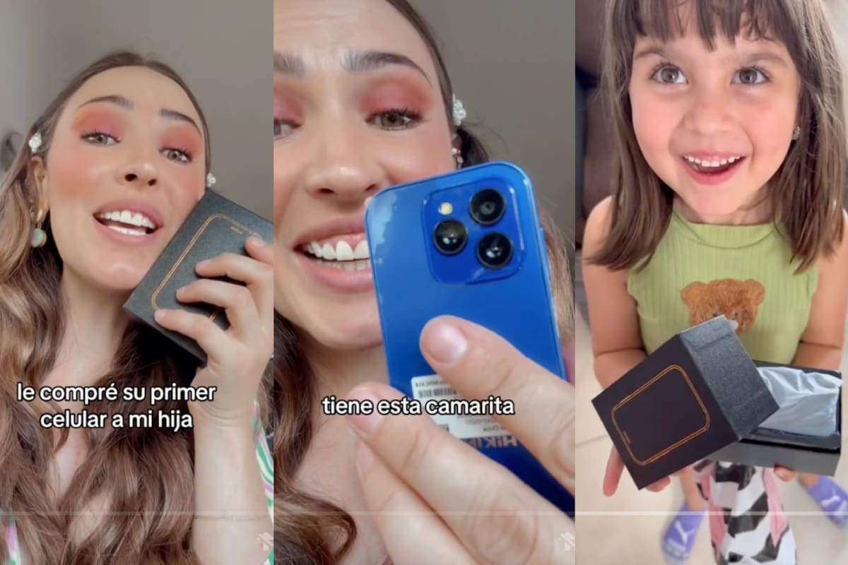 Mamá le compra un mini celular a su hija de 5 años y explica por qué (VIRAL)