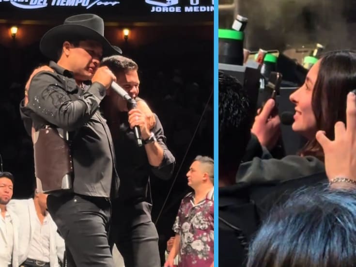 Julión Álvarez coquetea con la sobrina de Jorge Medina en pleno concierto (VIDEO)