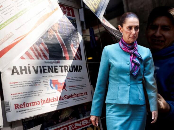 Donald Trump republica mensaje criticando a Claudia Sheinbaum por decir que México no permitirá la entrada del ejército de Estados Unidos y enfatiza que el apoyo de EE. UU. debe enfocarse en frenar el tráfico de armas