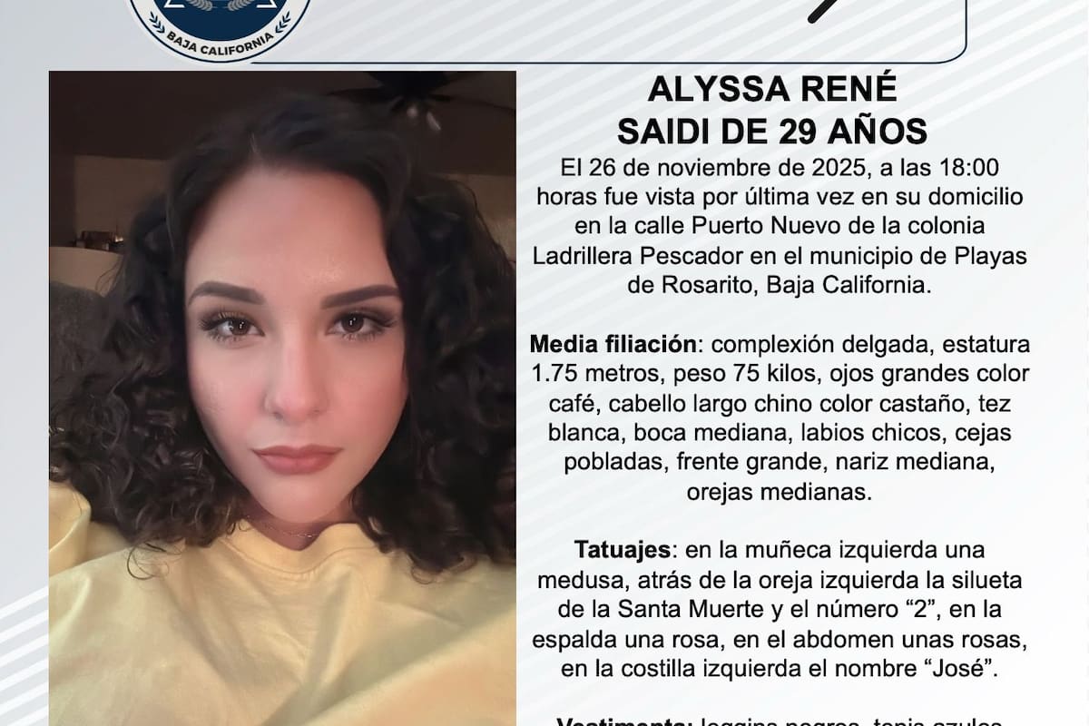 Se busca a Alyssa René Saidi de 29 años