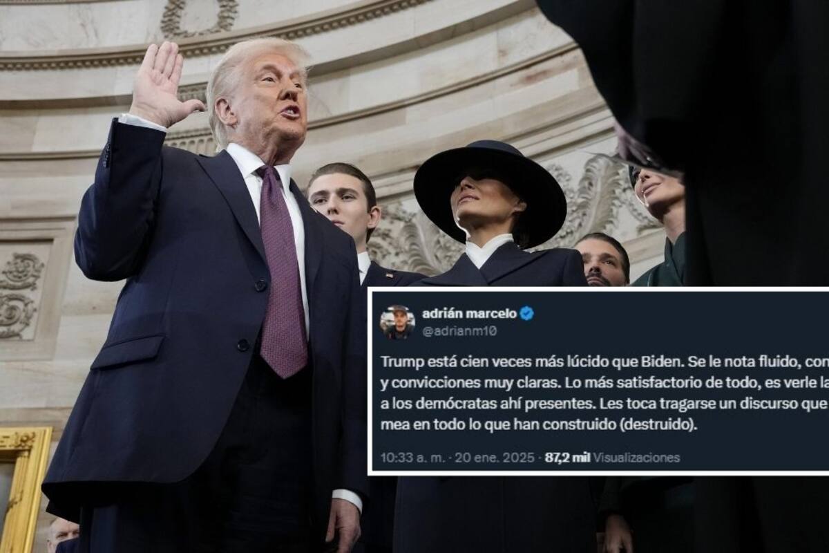 Adrián Marcelo muestra su apoyo al presidente Trump