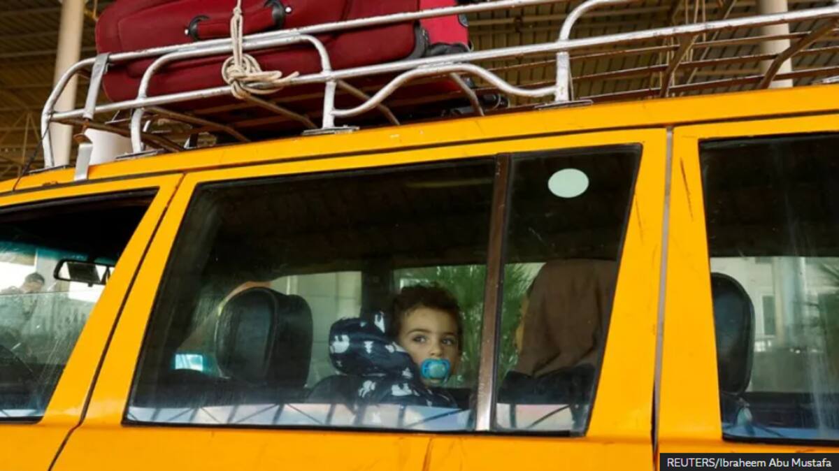 Cientos de familias son desplazadas de Gaza.